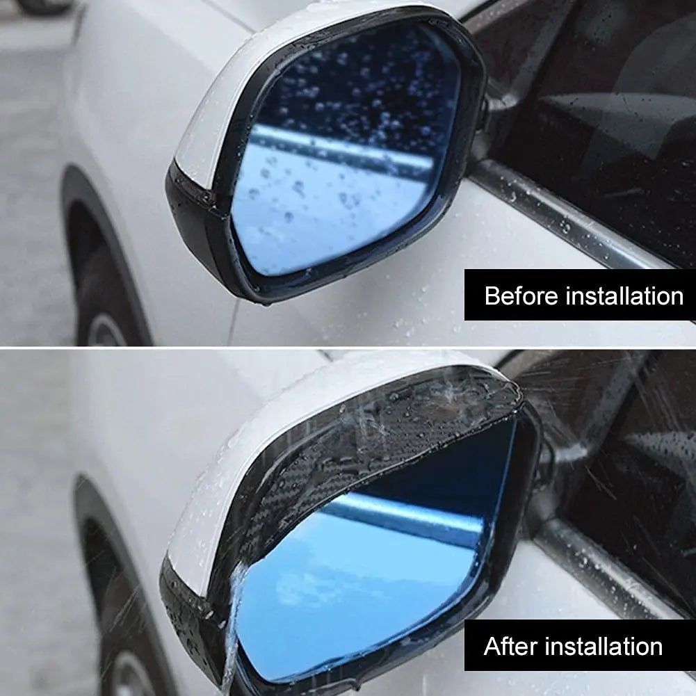 Carbon Fiber Rearview Mirror Rain Guards