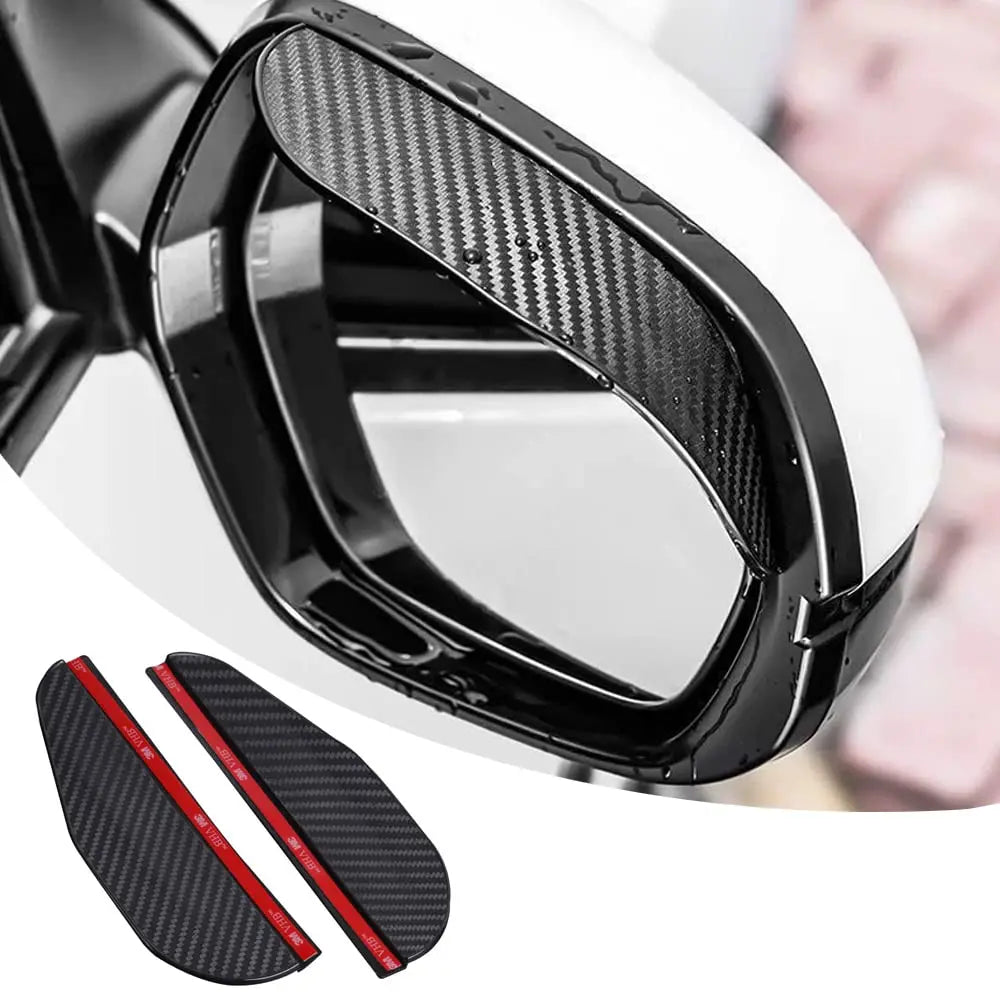 Carbon Fiber Rearview Mirror Rain Guards